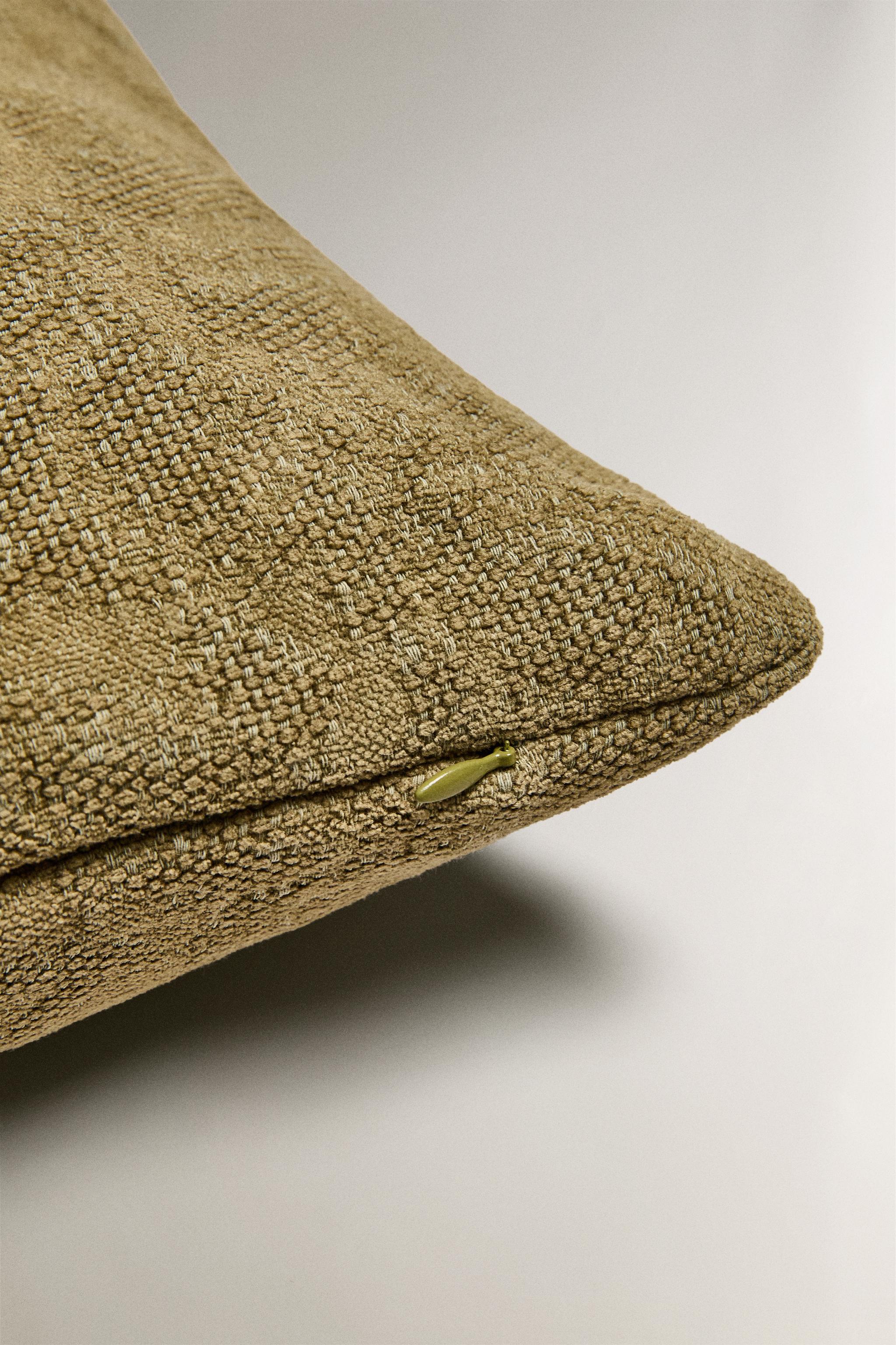 JACQUARD CHENILLE THROW PILLOW COVER